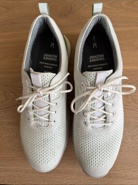 JOHNSTON & MURPHY GOLF XC4 WATERPROOF KNIT GOLF SHOES White Sage Green Size 9.5